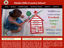 Tablet Screenshot of diablohillscountryschool.com